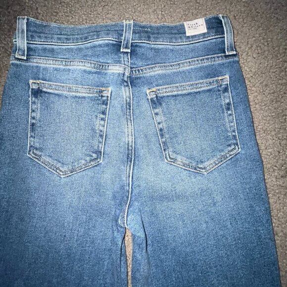 FRANK & EILEEN CORK EVERYDAY High Rise Raw Hem Blue Jeans - BRAND NEW - Size 25 - Picture 5 of 12